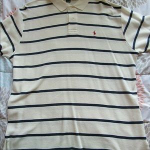 Polo by Ralph Lauren Golf Shirt blue stripe XL